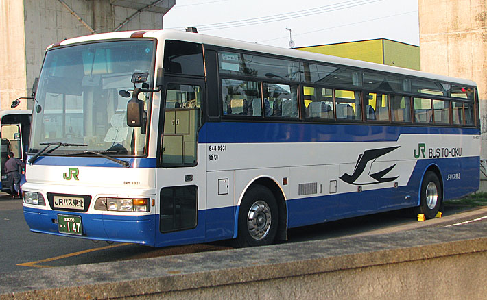JRバス東北 日産UDスペースアローハイデッカー「代行車」