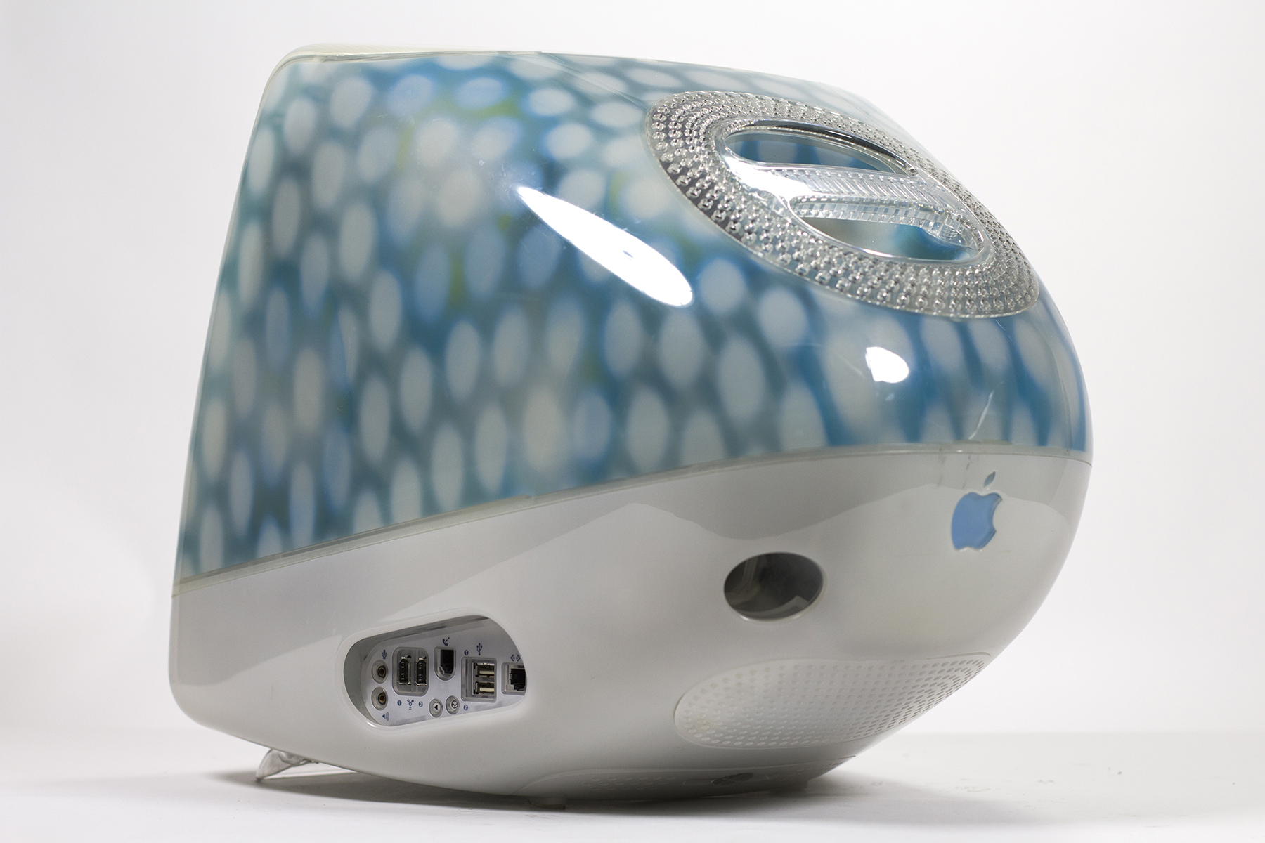 Apple iMac G3 Blue Dalmatian ブルーダルメシアン Flower Power, Blue