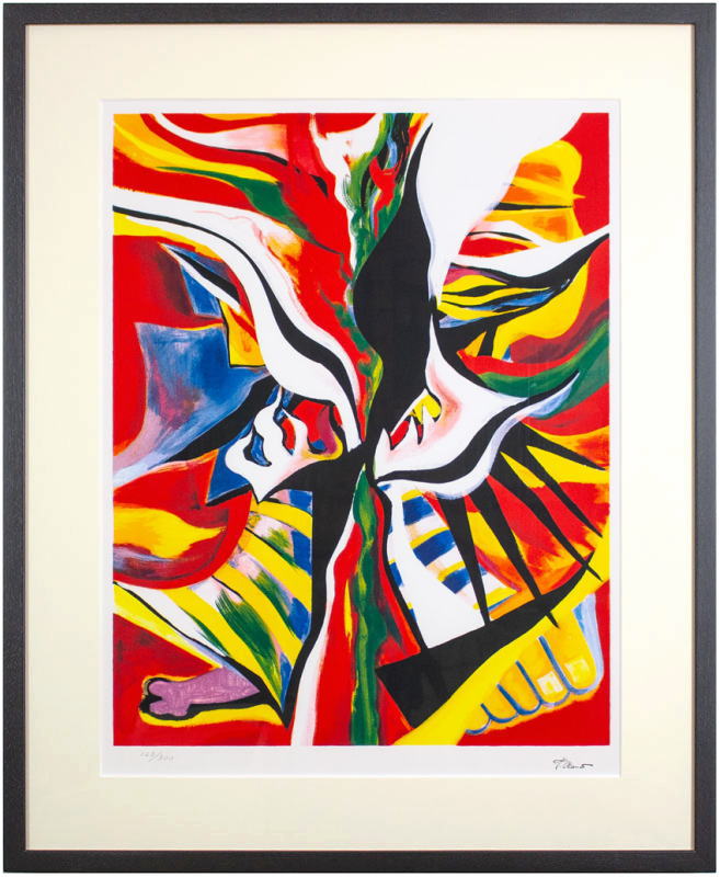 楽天市場】岡本太郎 「 哄笑 」 リトグラフ : 内田画廊