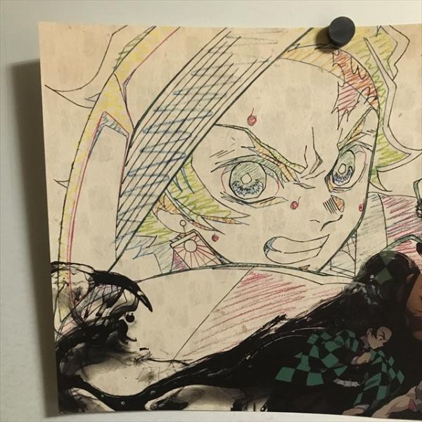 X1320 ◇竈門炭治郎 鬼滅の刃 ufotable Cafe ランチョンマット A3