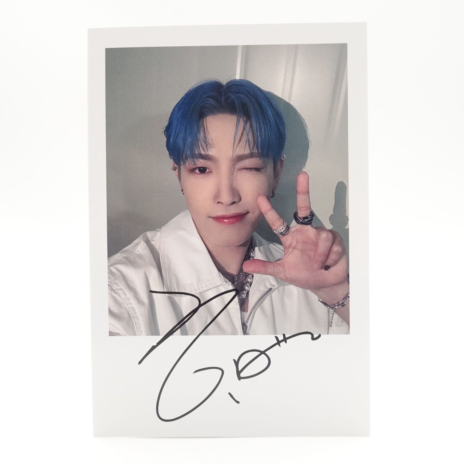 ATEEZ ミンギ MINGI 直質サイン入り ポラロイド チェキ ATEEZ ミンギ