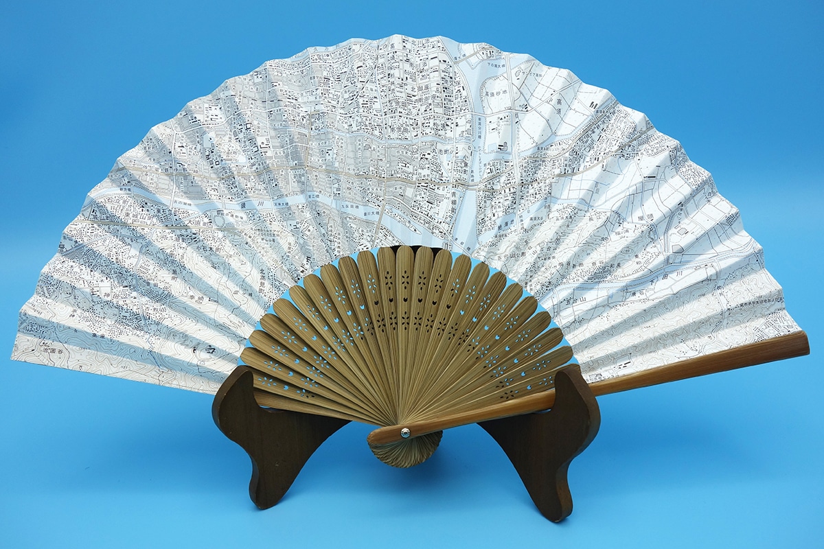 鉄道地図デザイン 扇子 日本製 鉄道地図デザイン 扇子 日本製 地図扇子