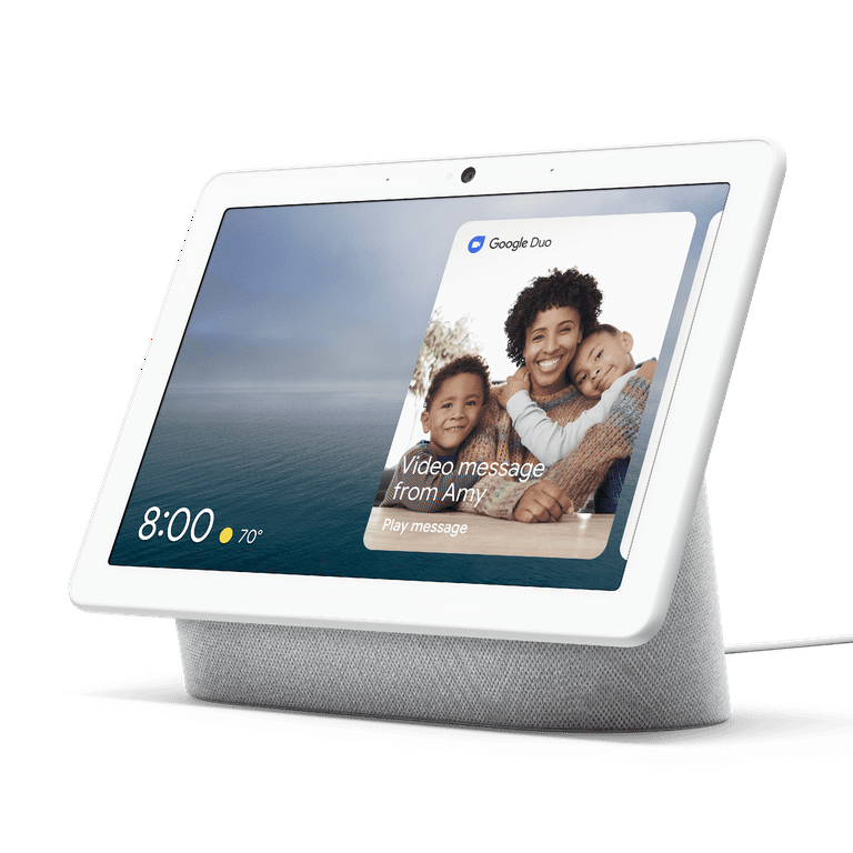 Google Nest Hub Max Smart Display Device - Chalk - Walmart.com