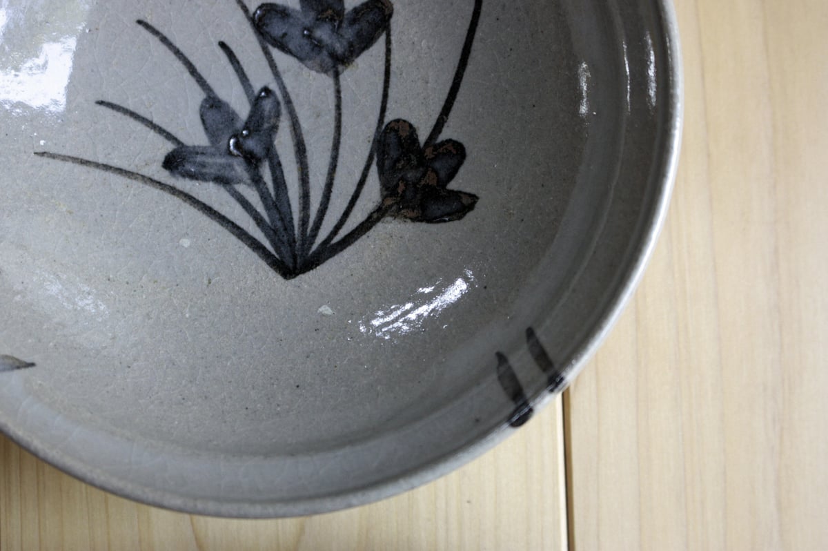 絵唐津草文皿 十三代中里太郎右衛門窯 向付 銘々皿 5客 飾皿 唐津焼 和