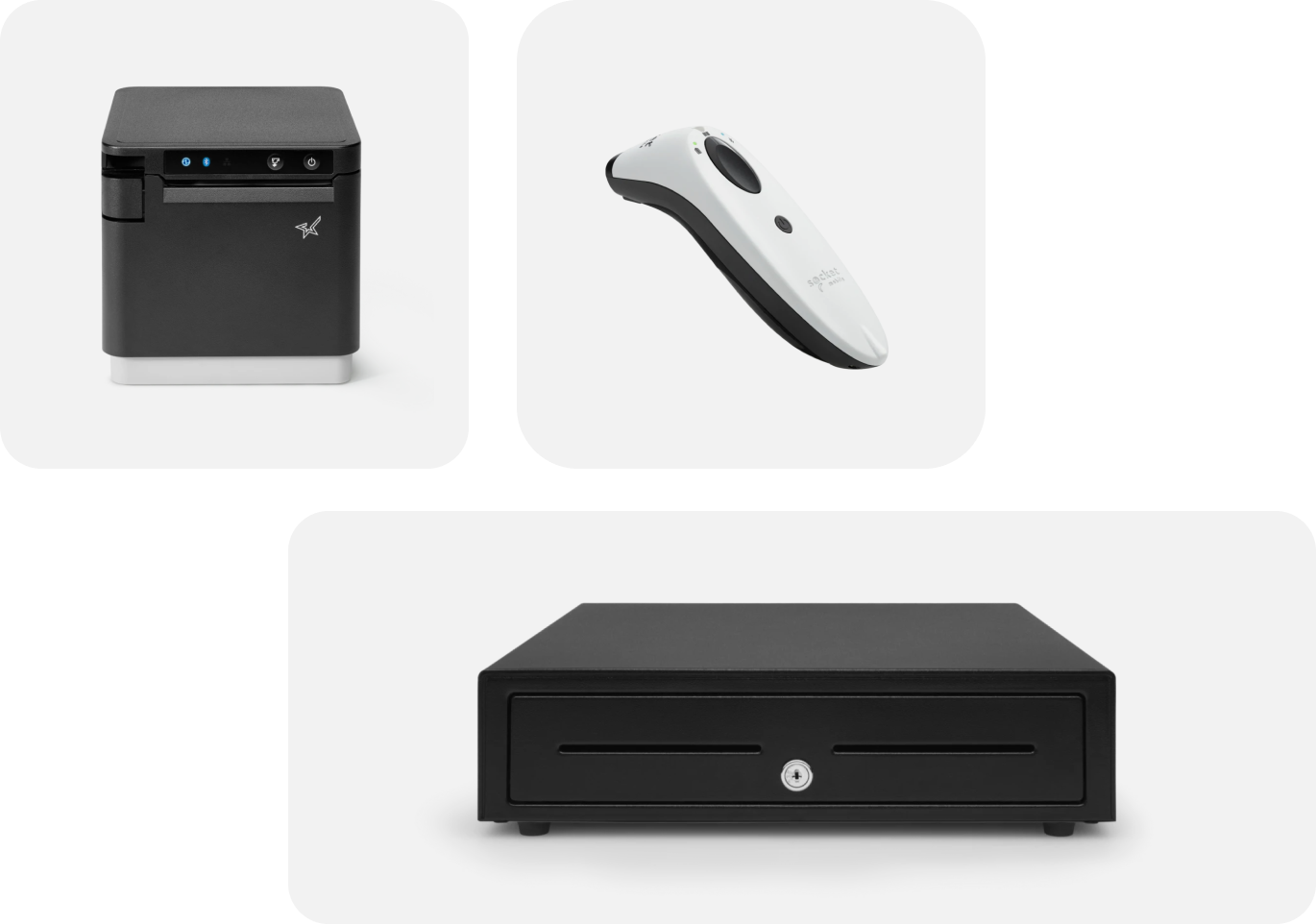 Square POSレジセット ドロワー iPad込み mPOP スタンド+mPOP