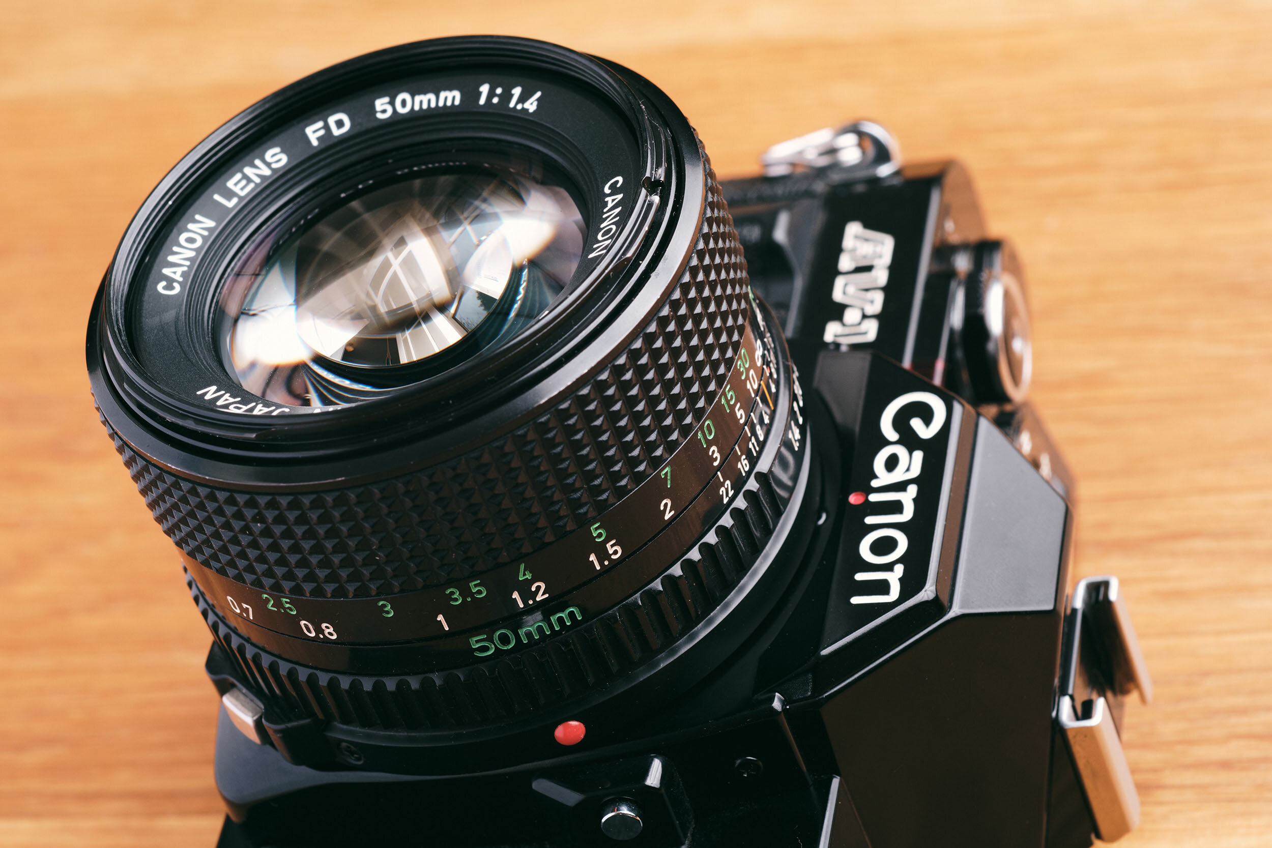 Canonキヤノン A1 一眼フィルムカメラ canon FD50㎜ 1:1.4 Canon A-1