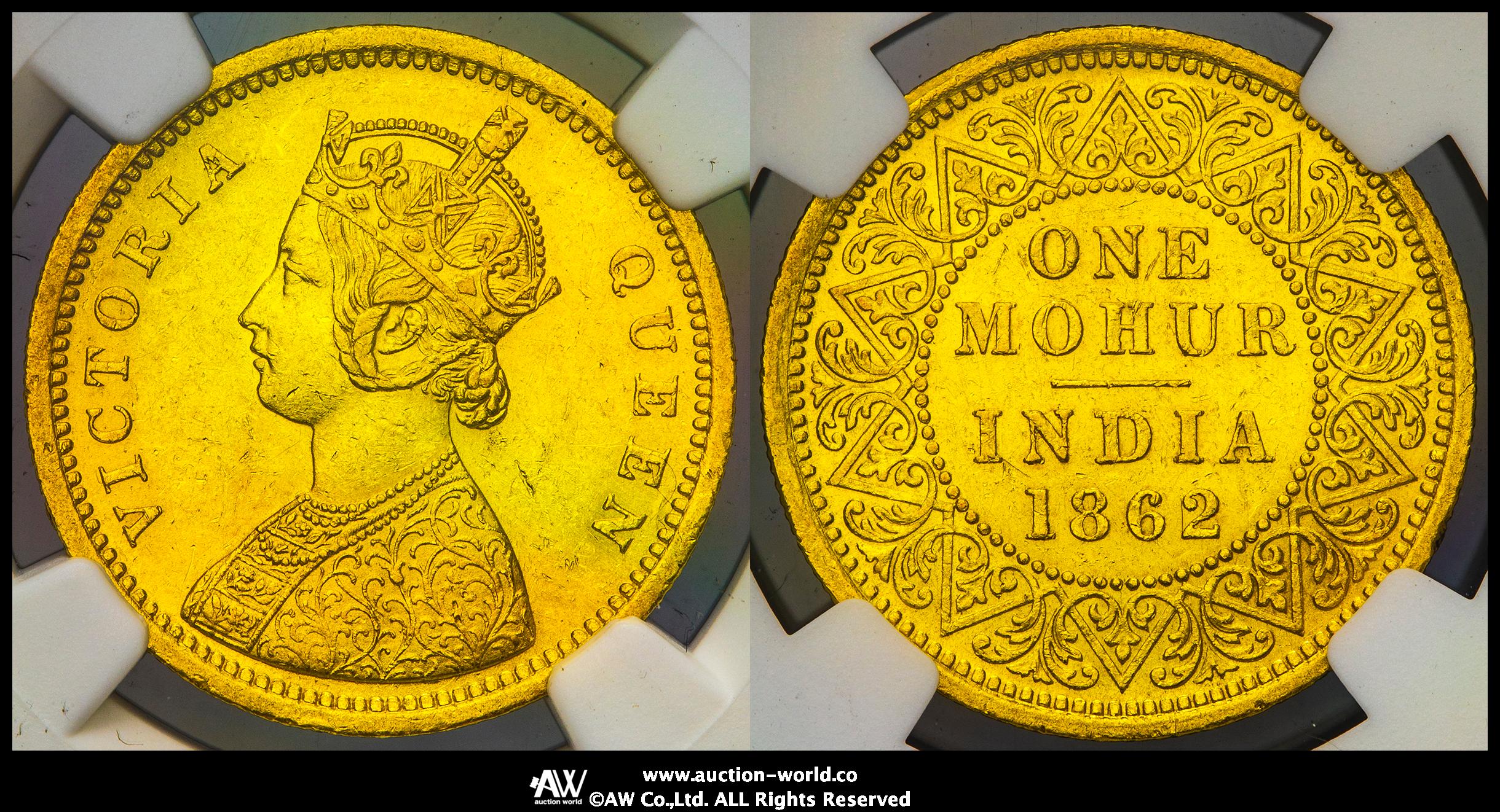 オープン大特価】英領インド 1885C NGC MS60 モハールヴィクトリア
