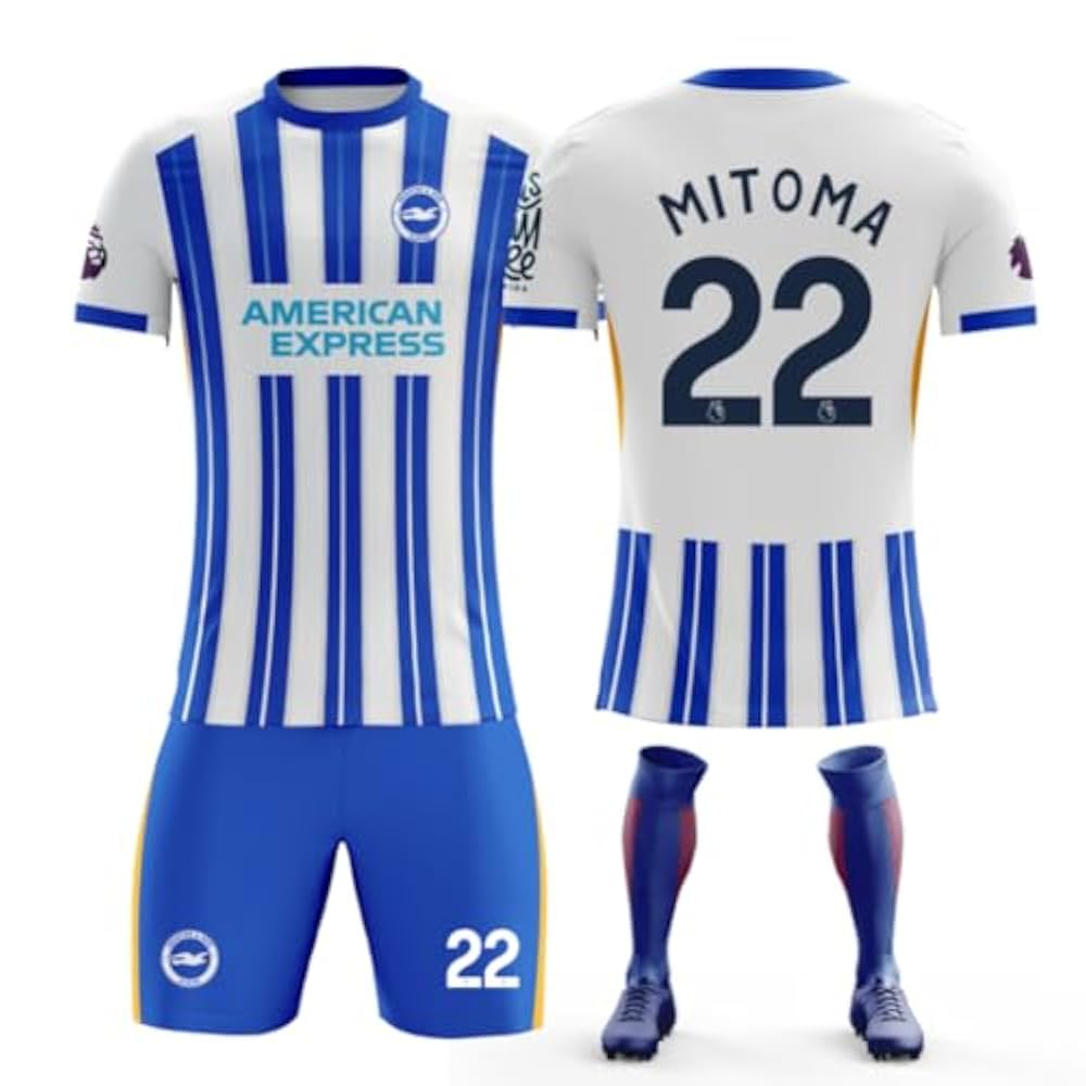 公式】三笘薫 ブライトン 23/24 ELユニフォーム アウェイ22 Lサイズ