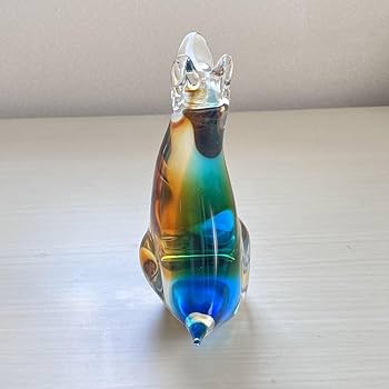 Amazon.co.jp: MultiGlassマルティグラス犬イヌガラス工芸民芸品昭和