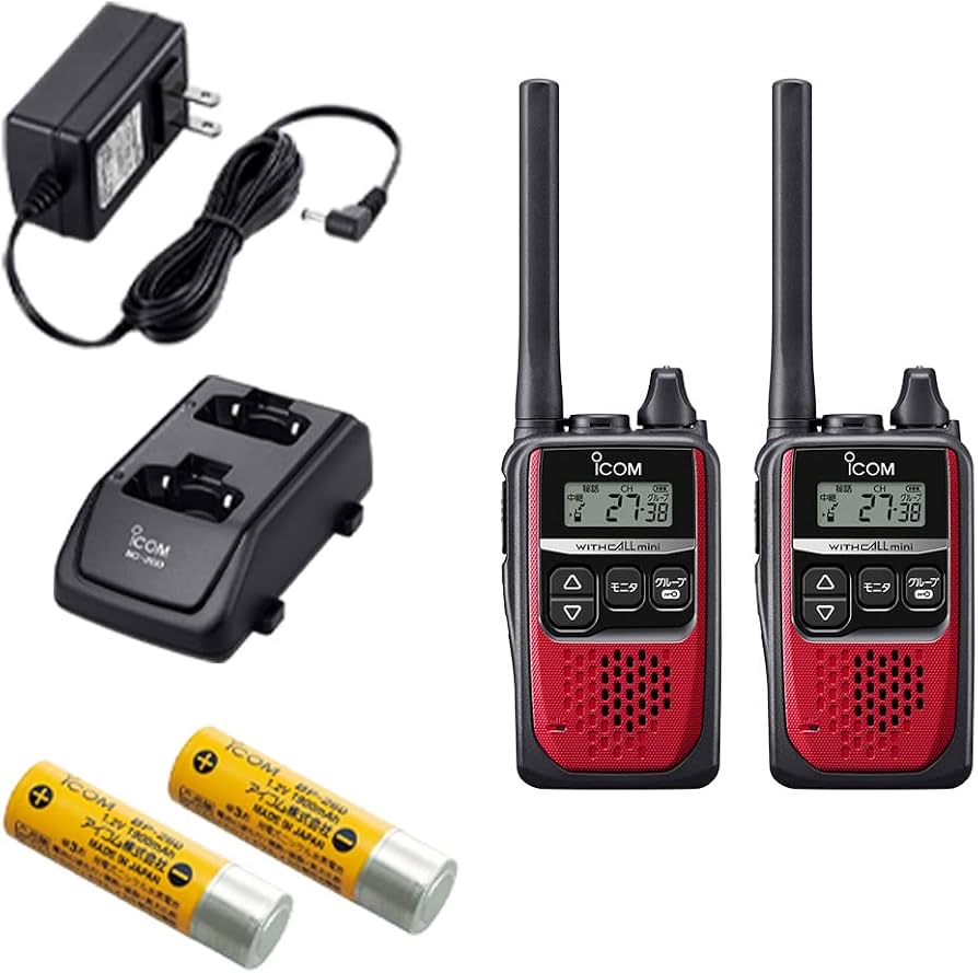 ICOM トランシーバー 2台セット 充電器付き iCOM トランシーバー2台