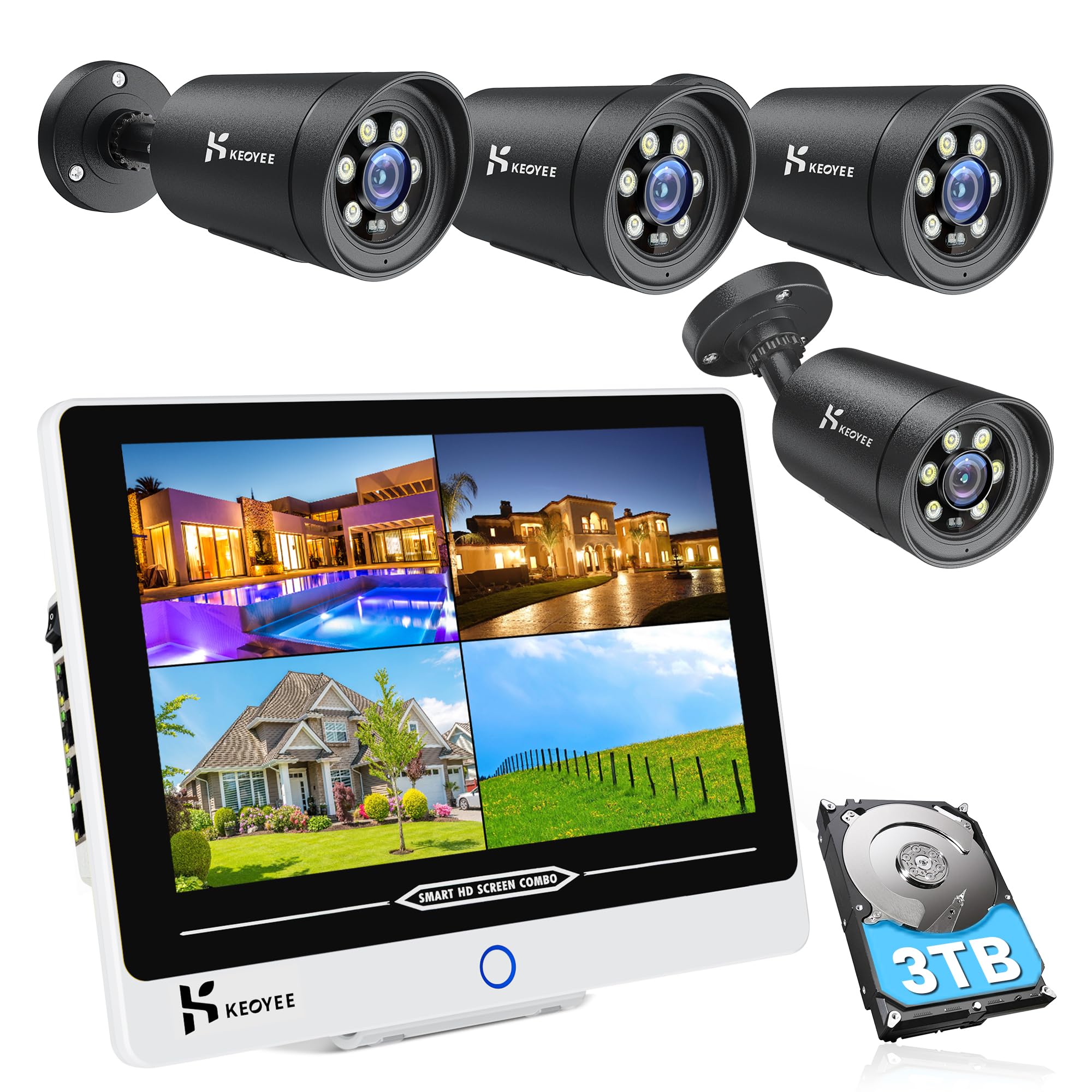 新品6台 500万画素・POE防犯カメラ増設用