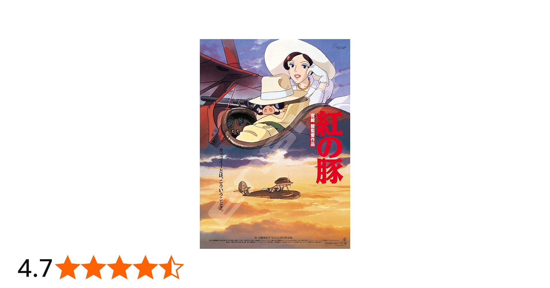 ☆紅の豚☆B2☆ポスター☆未使用☆非売品☆ワンオーナー☆当時物