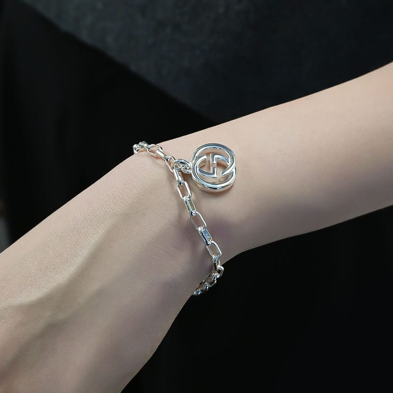 Gucci ブレスレット インターロッキング シルバー925