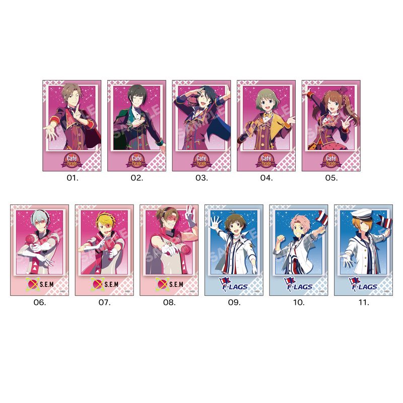 アイドルマスター SideM』サテン地ステッカー 第3弾 全11種