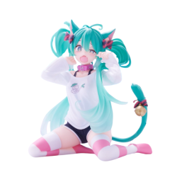 初音ミク Desktop Cute フィギュア ～猫耳Tシャツver.～ - Meccha Japan