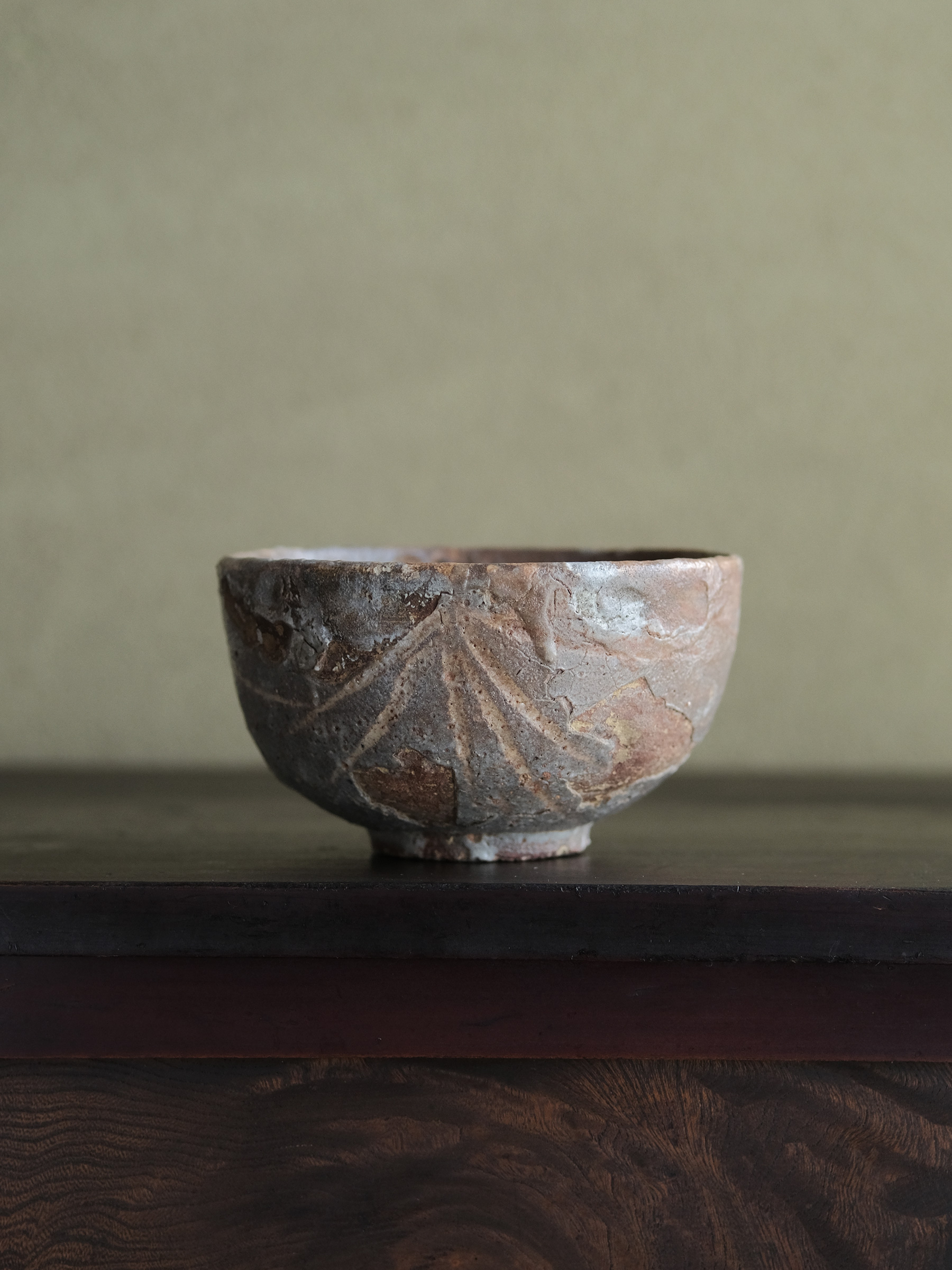 448『鼠志野茶碗』 /骨董品 古美術 古玩 アンティーク 448『鼠志野茶碗