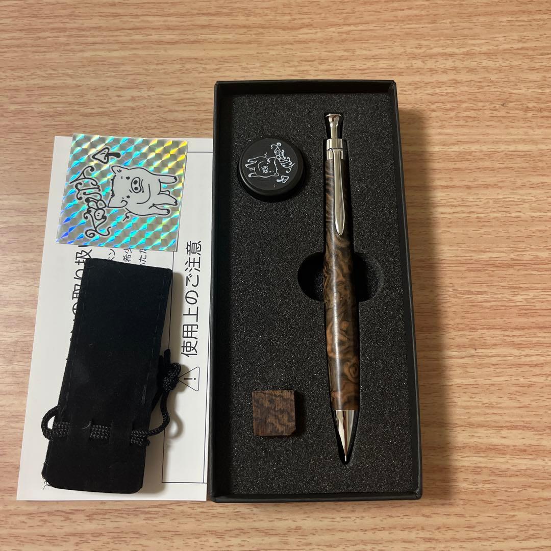 こぶた工房　黒檀瘤　極上杢　シャーペン　木軸ペン 1928f827969f3d07d531e65229709a