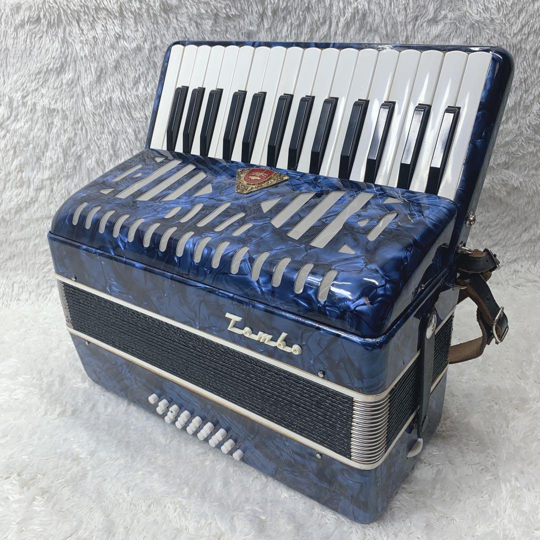 美品】TOMBO アコーディオン No、211 トンボ ハードケース鍵付