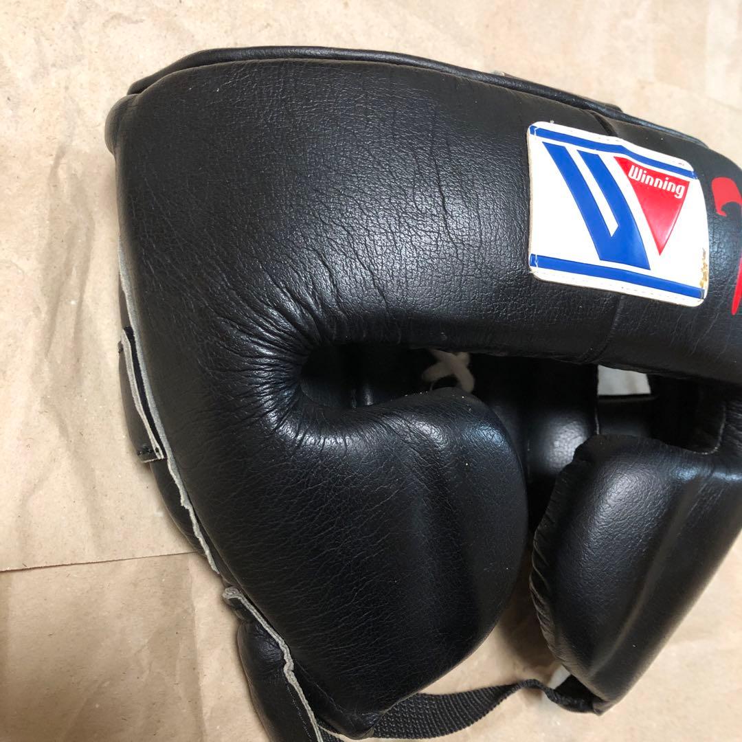 Winning ウイニング ボクシング ヘッドギア Lサイズ 黒金 別注品③
