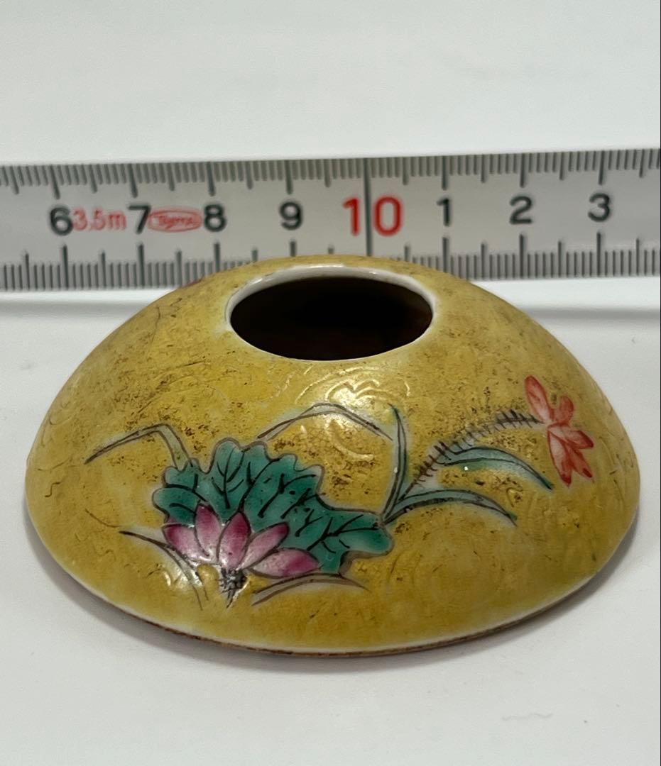 極上 文房具　中国清時代　水盂/MT 2-80 極上 文房具 中国清時代 水盂/MT 2-80 道具 ] - 道具 千鳳筆 水墨