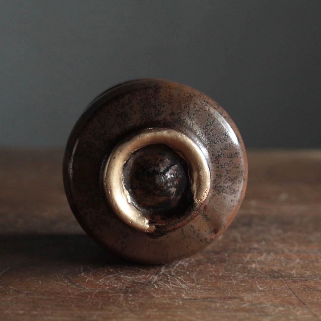 鉄釉 筒茶碗 古美術 古道具 アンティーク 茶道具 茶碗