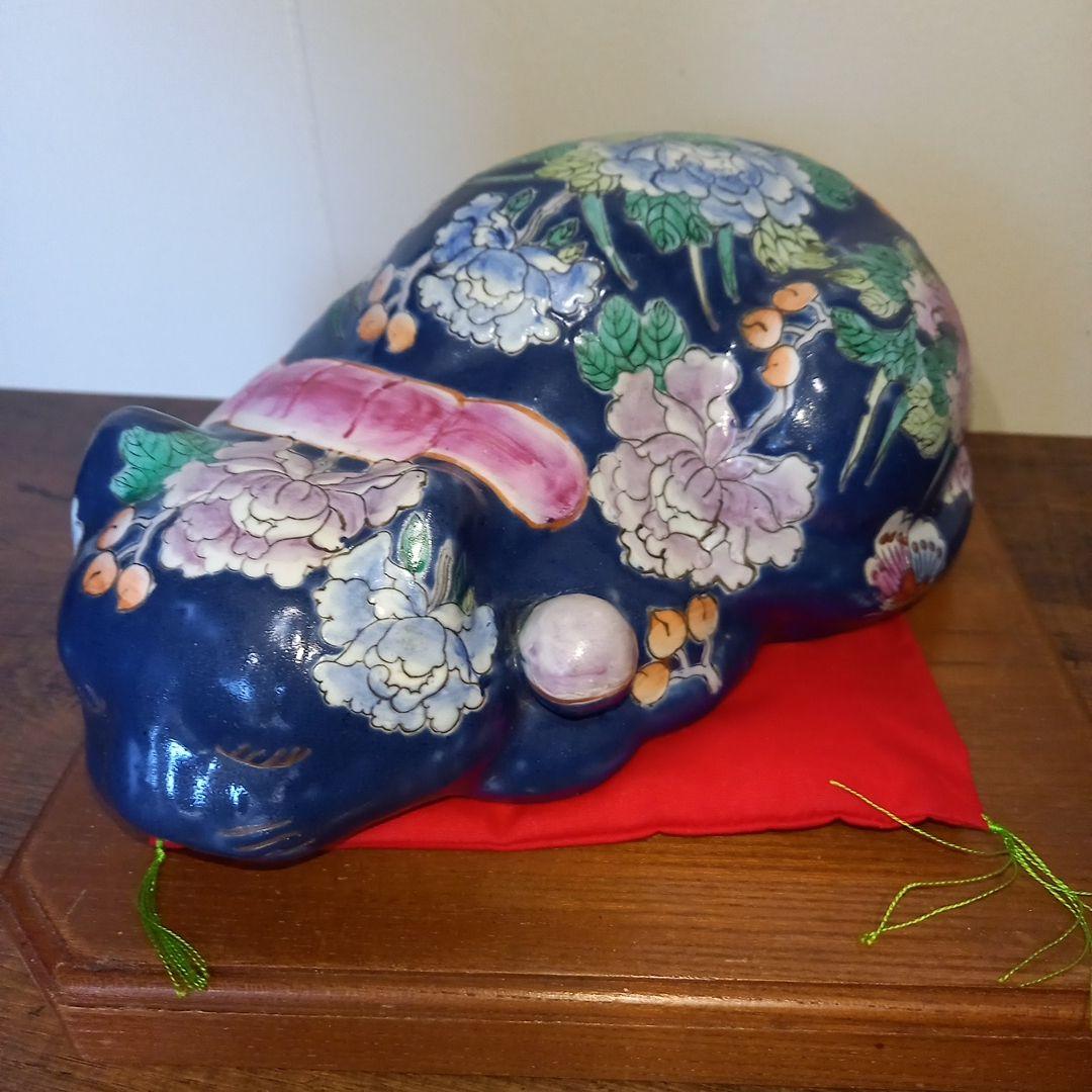 眠り猫　陶器　花　日本 vintage ceramic cat object 眠り猫 陶器 花 日本 vintage ceramic cat object - メルカリ