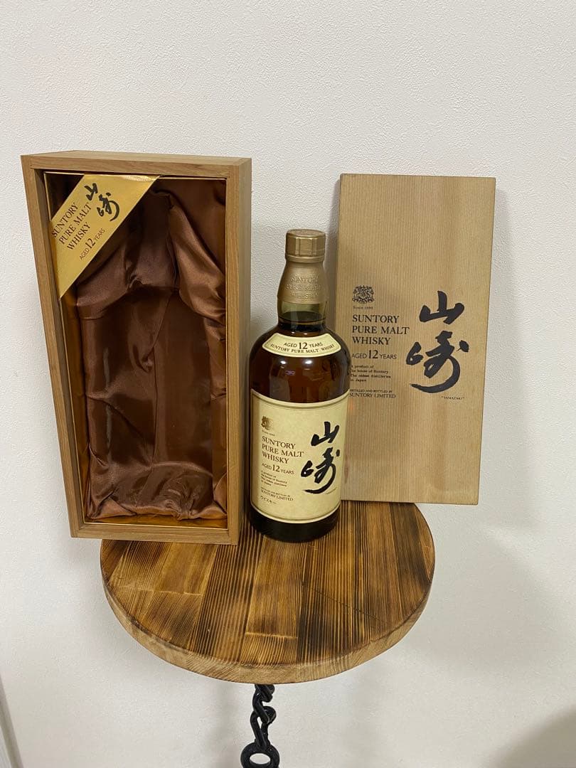 即日発送　サントリー 山崎 12年 ピュアモルトウイスキー 木箱入り サントリー山崎12年 ピュアモルト木箱入りお買取！相場は？ - 埼玉