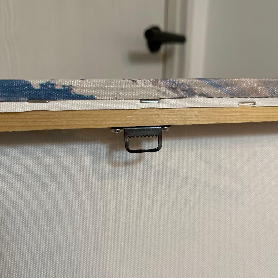 北欧 インテリア　キャンバス　アート　花　ホテル モダン　抽象　ブルー