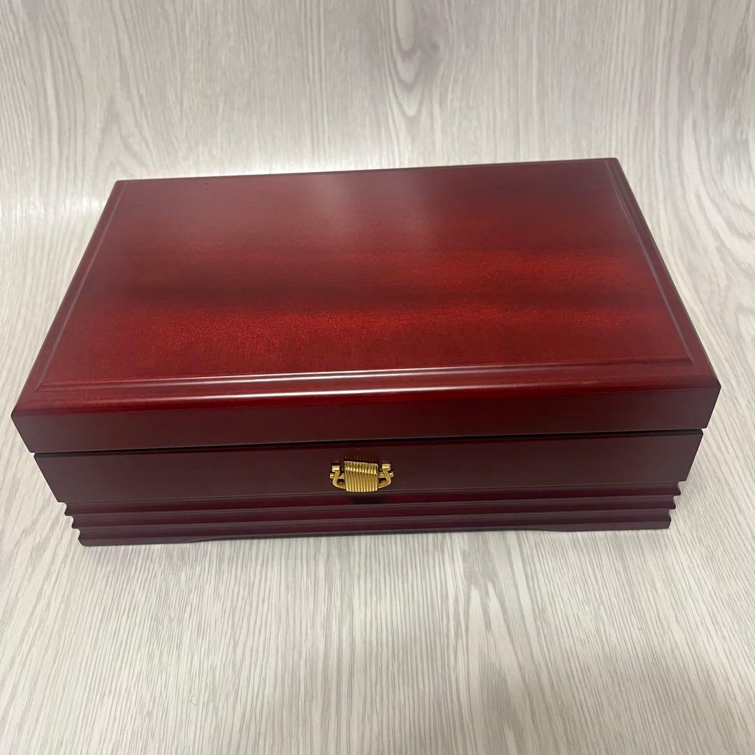 サンキョー オルフェウス マホガニー材 木製オルゴールSankyo