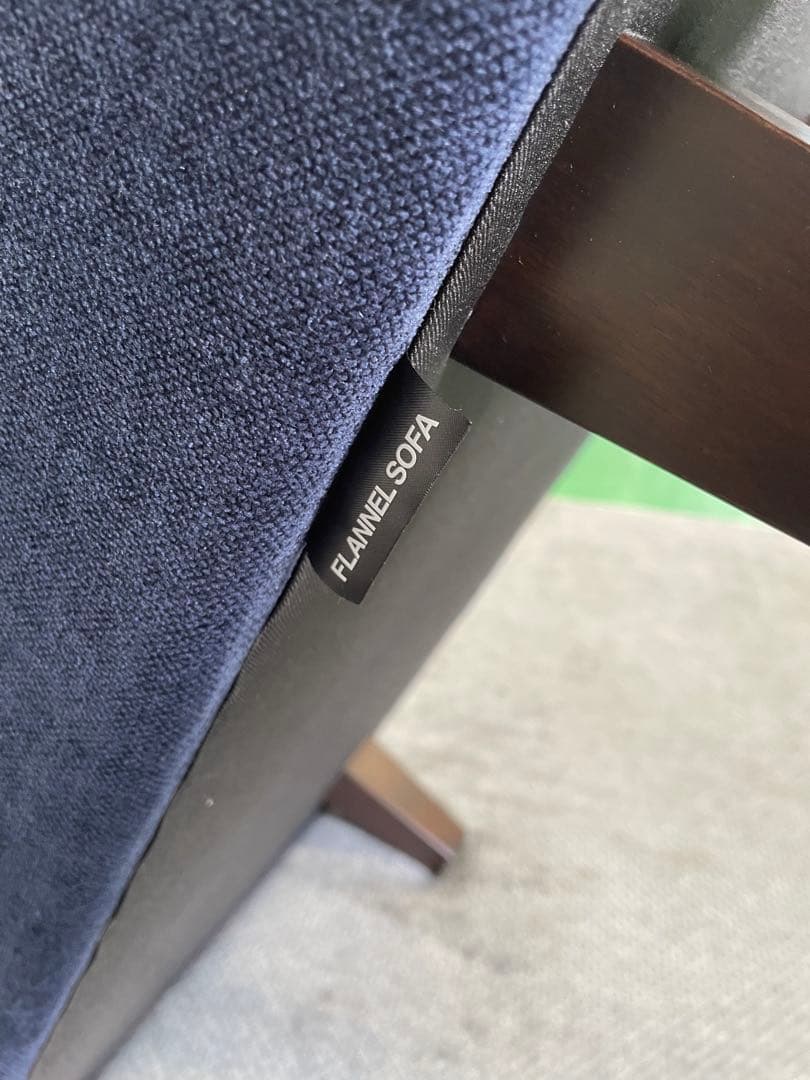 FLANEL SOFA ネイビー オットマン