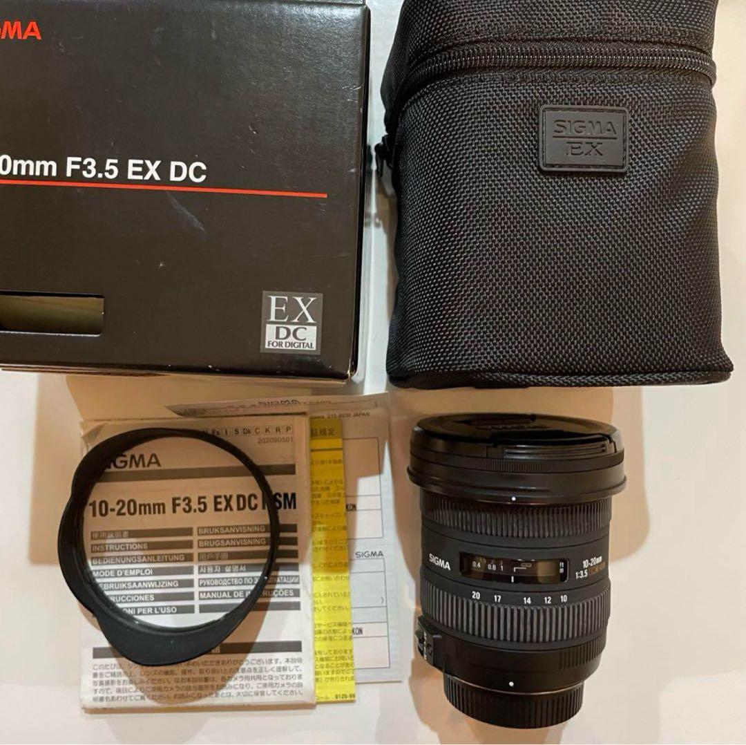 【美品】SIGMA 10-20mm F3.5 EX DC HSM fマウント用 Amazon.com : Sigma 10-20mm f/3.5 EX DC HSM ELD SLD Aspherical