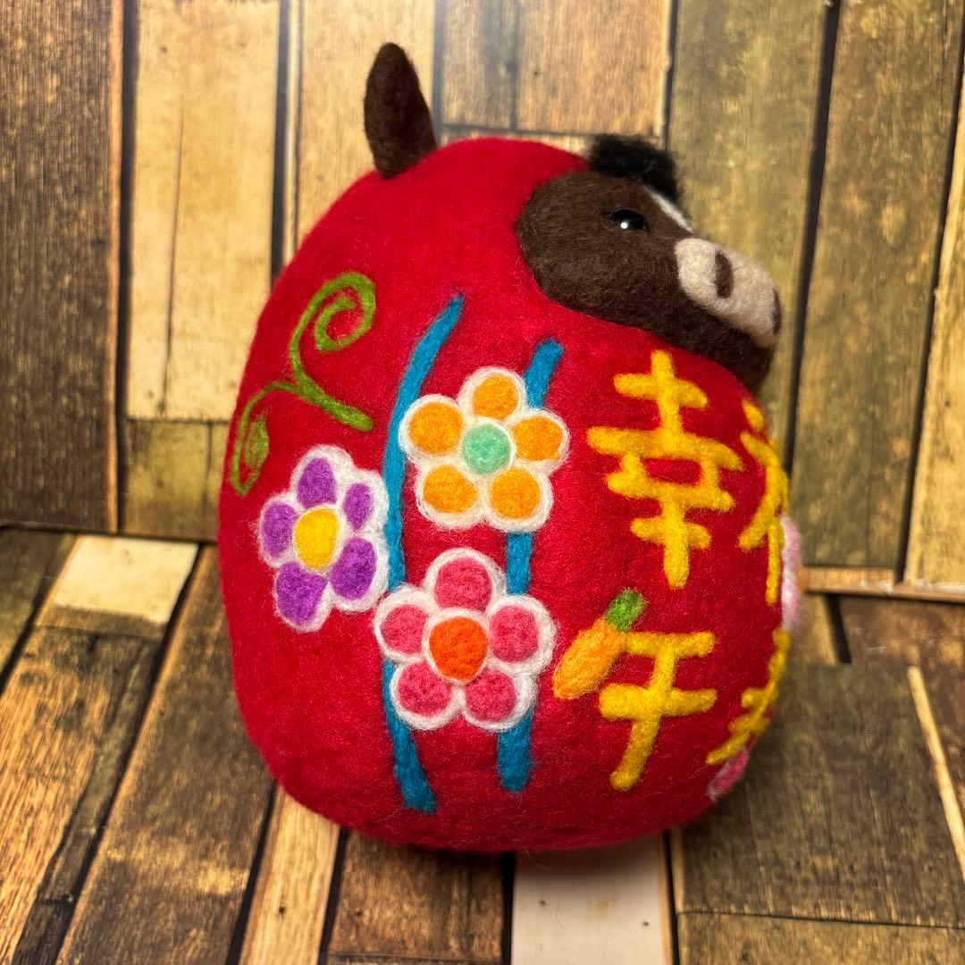 アイアユ様専用ページ☆干支だるま【羊毛フェルト・アクレーヌ】特大サイズ