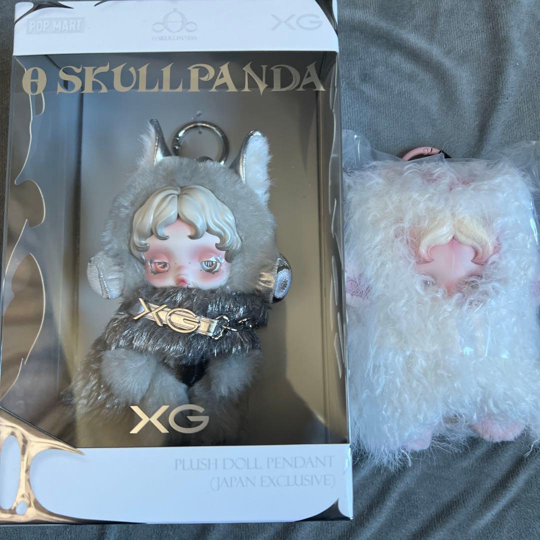 SKULLPANDA、2点set、XG日本限定 Pop Mart SKULLPANDA x XG (Japan Exclusive) Plush Pendant - US